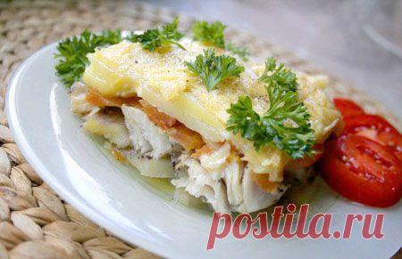 Рецепт рыбы с картофелем и сром