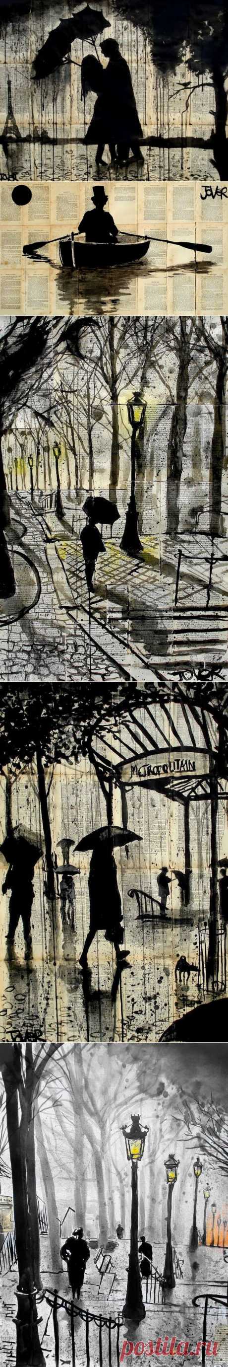 На времени настоянные письма.... Художник Loui Jover.