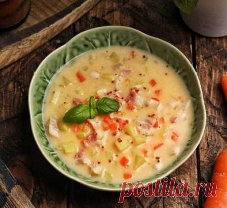 Сливочный суп с беконом и картофелем - Первые блюда