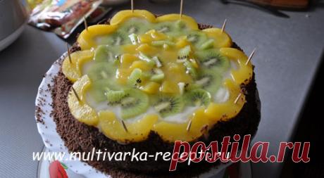 Постный шоколадный торт в мультиварке