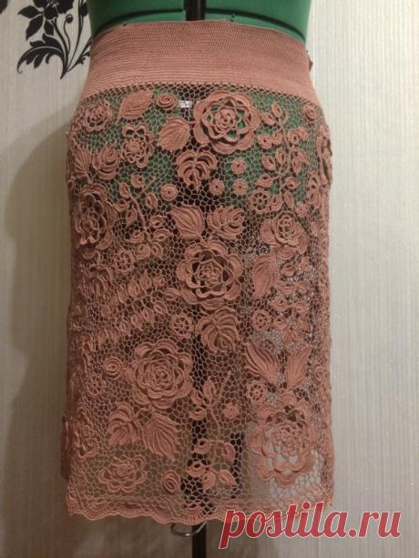 Юбка в  ирландском кружеве.