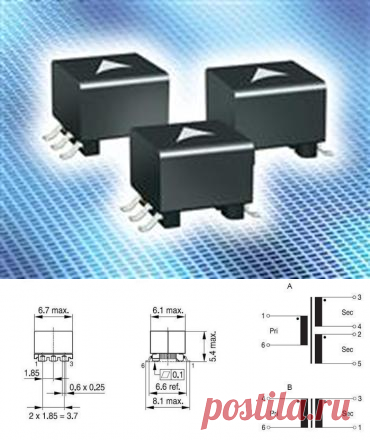 Перспективы применения новой серии импульсных трансформаторов Epcos B82804A в схемах управления затвором MOSFET | «ЛЭПКОС», ИЦ «Северо-Западная Лаборатория». Подключение контуров для управления затвором МОП-транзистора осуществляется в диапазоне частот от 150 кГц до несколько мегагерц. У всех типов серии B82804A напряжение развязки составляет 1500 В. Выпускаемые Epcos элементы рассчитаны на окружающую температуру до 85°C и рабочую температуру до 125°C.