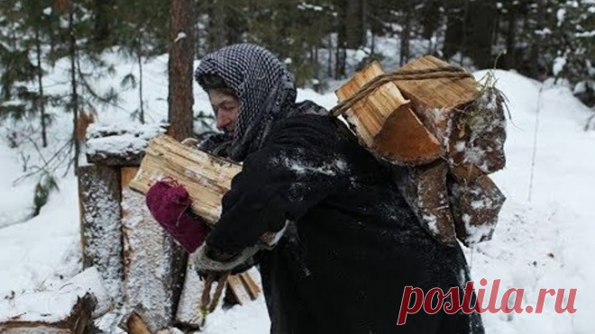 Отшельница Агафья в родной тайге