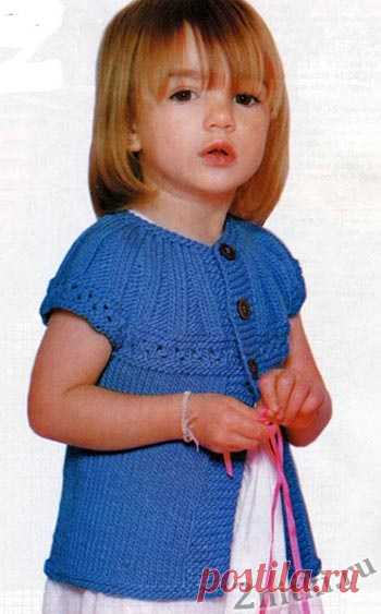 Прелестная кофточка для девочки — Две нитки