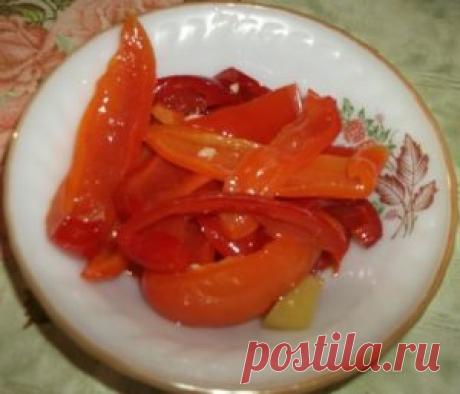 Перец в масле, консервированный на зиму