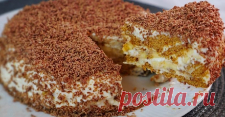 Банановый торт со сметанным кремом - Со Вкусом