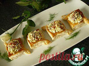 Корзиночки с сыром и семгой - кулинарный рецепт