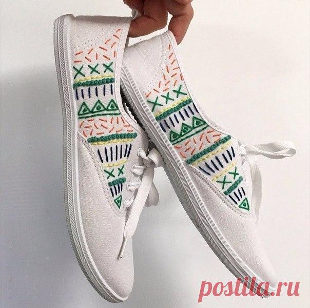 Из обычных кед - дизайнерские!