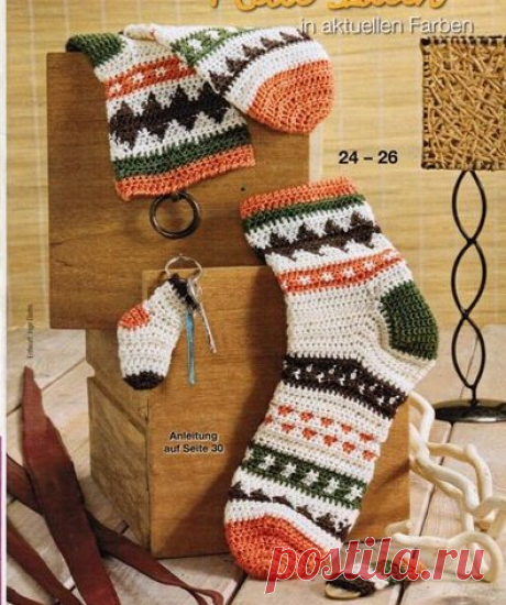 Носки. Вязание крючком | Рекомендательная система Пульс Mail.ru