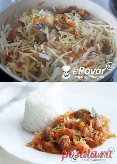 Солянка из капусты со свининой — Рецепт приготовления с фото — Горячие блюда, Блюда из мяса