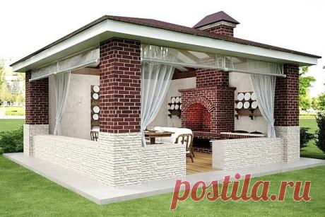 Красивая и функциональная летняя кухня