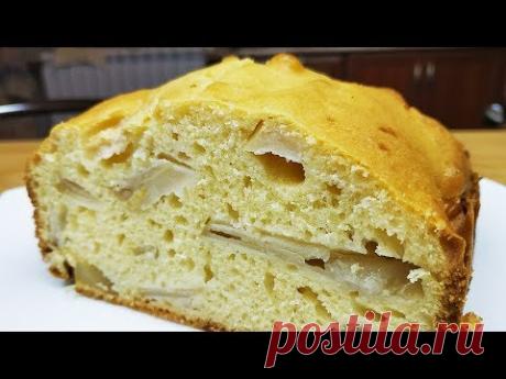 Шарлотка с яблоками в хлебопечке. Вкусная, румяная, ну просто объедение!