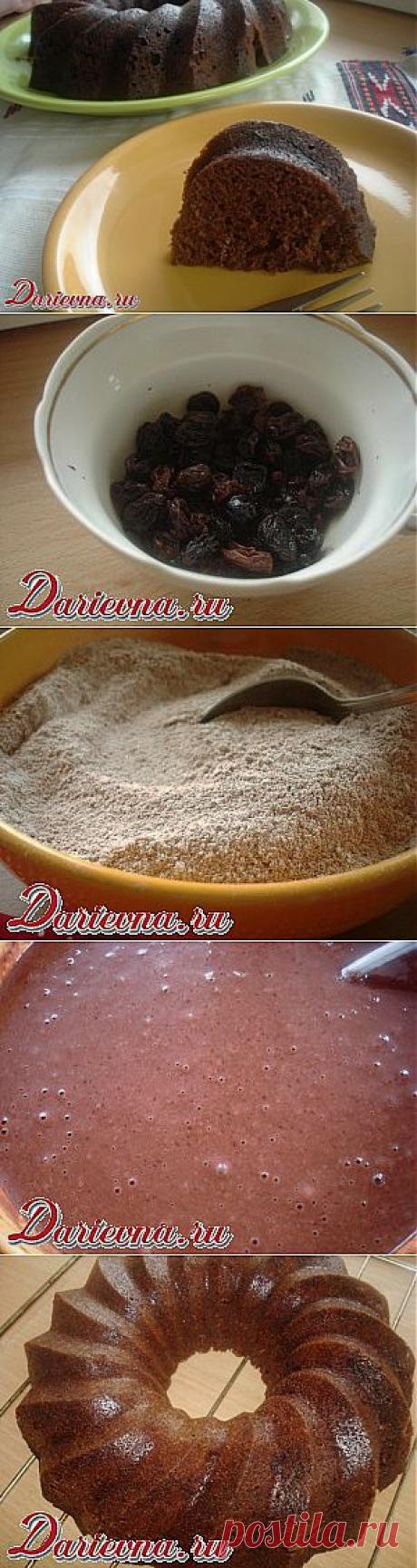 Постный шоколадный кекс в микроволновке