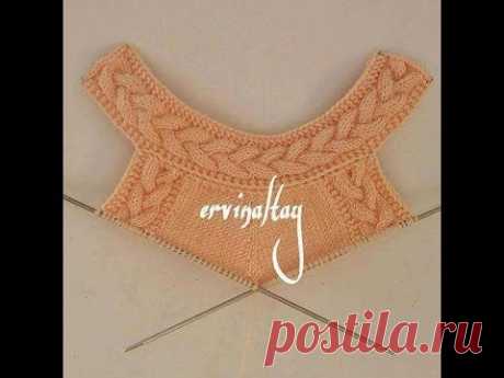 تريكو / شغل فستان بناتى (الجزء الاول) knitting of girl dress part 1