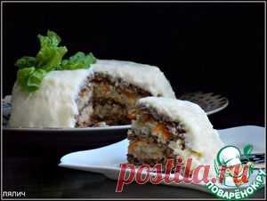 Тефтельный " торт " с яично-лимонным кремом ( Юварлакя "турта" авголемона ) - кулинарный рецепт