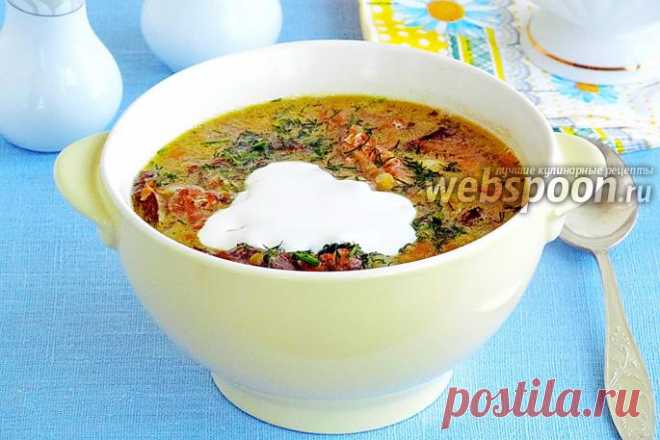 Суп гороховый с грибами