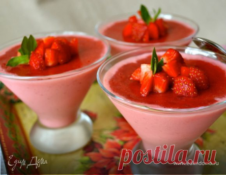 Десерт из йогурта и клубники ("ВКУС ЛЕТА")