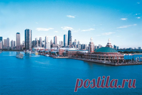 Navy Pier - Lake Michigan  |  Найдено на сайте america-unlimited.de.