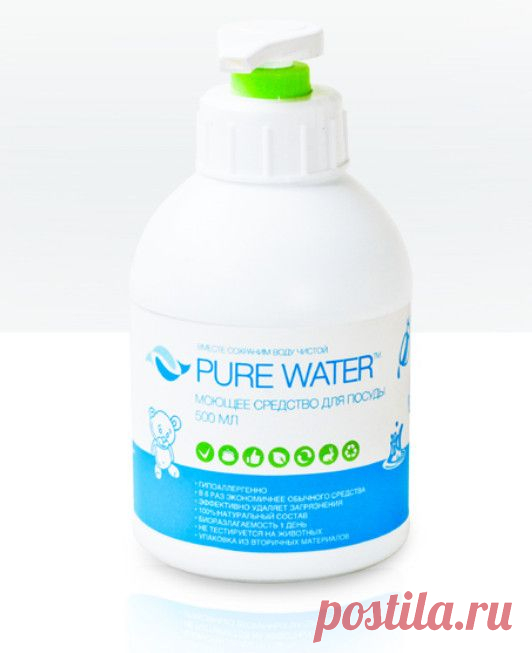 МОЮЩЕЕ СРЕДСТВО ДЛЯ ПОСУДЫ без эфирных масел PURE WATER™ / Dom-Land