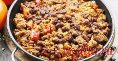 Тушеная  фасоль с мясным фаршем    Тушеная  фасоль с мясным фаршем , очень сытное и несложное в приготовлении блюдо на каждый день.  Прекрасная идея для вкусного ужина - вк...