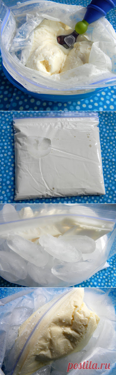 Вкуснейшее домашнее мороженое в мешочке — восхитительное на вкус и простое в приготовлении!