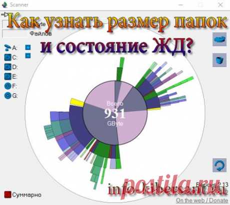 Узнать размер файла или папки довольно просто с HDD Scanner