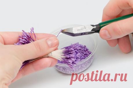 Полевой цветок Вероника « Керамическая флористика. Цветы из холодного фарфора. Уроки и мастер-классы