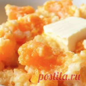 Это один из способов приготовления тыквы. Такую вкуснотищу ел бы каждый день