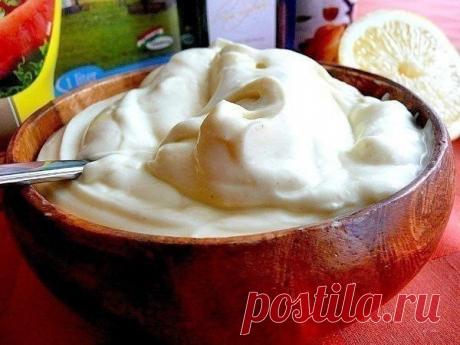 Домашний майонез без яиц всего за 5 минут! Пол литра вкуснейшего и полезного майонеза!