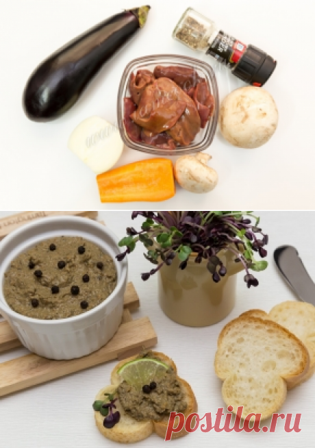 паштет из куриной печени с овощами