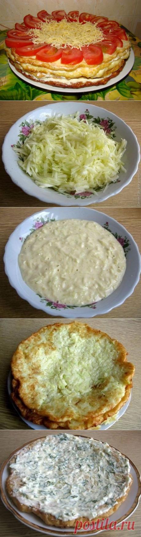 Закусочный торт из кабачков | Club Cooking