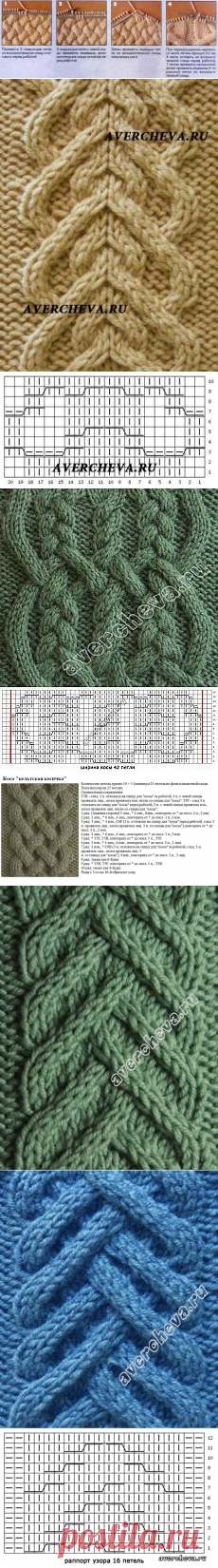 Вязаные узоры с переплетениями — Сделай сам, идеи для творчества - DIY Ideas2