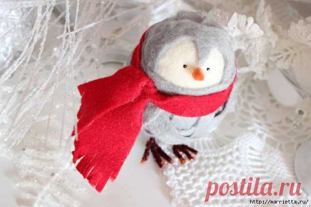 Пингвин из фетра-ёлочная игрушка своими руками | Своими руками