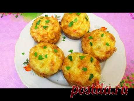 Как приготовить куриные маффины (кексы) с сыром и болгарским перцем. Простой домашний рецепт