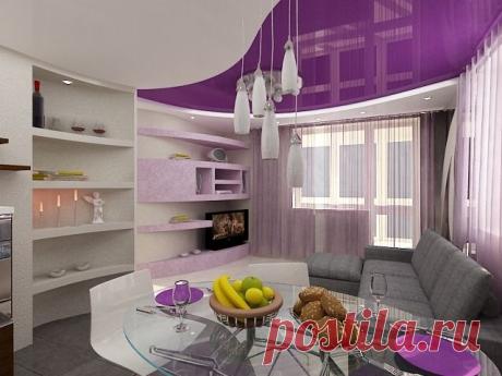 Примеры использования фиолетового цвета в интерьре — Роскошь и уют