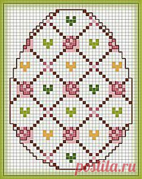 Вышивка крестиком, схемы пасхальных яичек / Вышивка крестиком и бисером - схемы и хвастушки / Лунтики. Развиваем детей. Творчество и игрушки