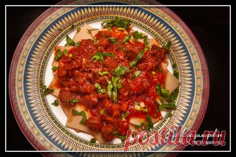 Традиционное узбекское блюдо — лахчак