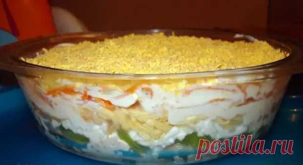 На работе угостили обалденным салатиком! Очень оригинальный и вкусный - Скатерть-Самобранка - медиаплатформа МирТесен