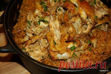 Arroz con pollo, или испанский плов.