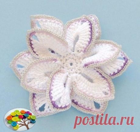 Нежный и красивый цветок крючком — DIYIdeas