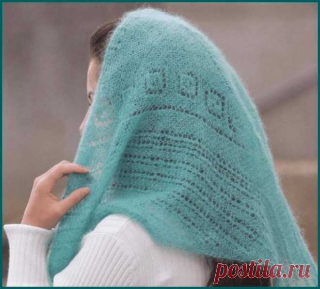 Как связать косынку спицами для начинающих? Видео со схемой, модели для женщин