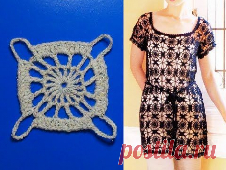 Ажурная туника из мотивов .МК.