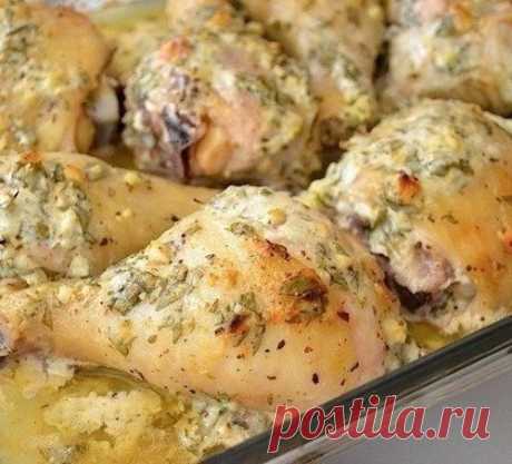 Курица в маринаде по-гречески