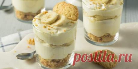 Нежный десерт из ряженки с бананом. Готовится элементарно! - Будет вкусно - 2 мая - 43582732497 - Медиаплатформа МирТесен Захотелось приготовить что-нибудь сладкое к чаю без лишних хлопот? Сделайте этот безумно простой, но вкусный десерт всего из трёх ингредиентов. Ингредиенты Печенье 100 г Бананы 2 штуки Ряженка 400 мл Приготовление Печенье раскрошите, бананы очистите и нарежьте кружочками. Выложите ингредиенты в - 2 мая - 43582732497 - Медиаплатформа МирТесен