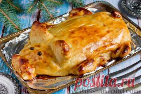 Рецепт: Картофельная запеканка "Поросенок" с мясом на RussianFood.com
