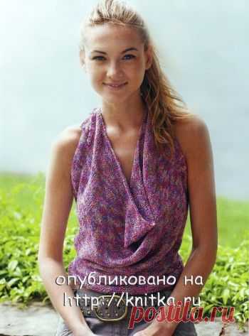 Меланжевый топ, Вязание для женщин