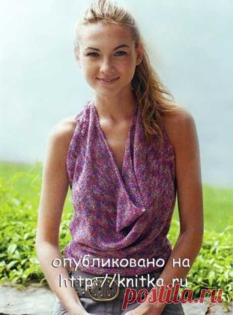 Меланжевый топ, Вязание для женщин