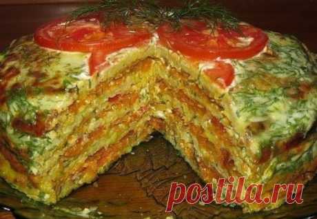 В разгар сезона кабачков моя бабушка всегда делает такой тортик!
Вкуснотища! Готовьте с удовольствием!