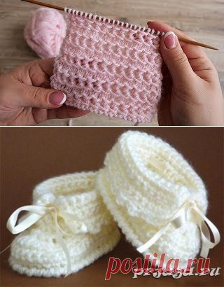 Пинетки крючком с пошаговым описанием
