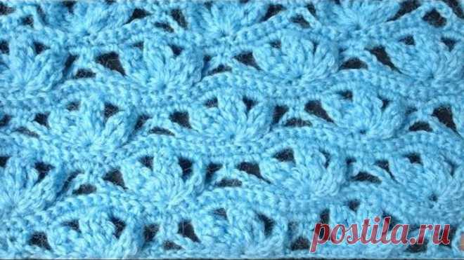 Рельефный узор Crochet pattern Вязание крючком 68